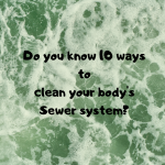 10 Ways to clean your body’s sewer system so you can feel like yourself again.